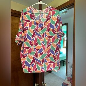 Chic Soul Tropical Blouse
